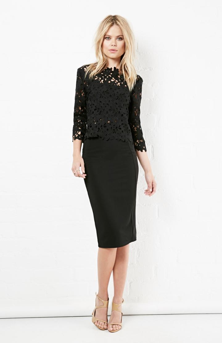 Dailylook The Fifth Label Go Outside Skirt In Black S At Dailylook