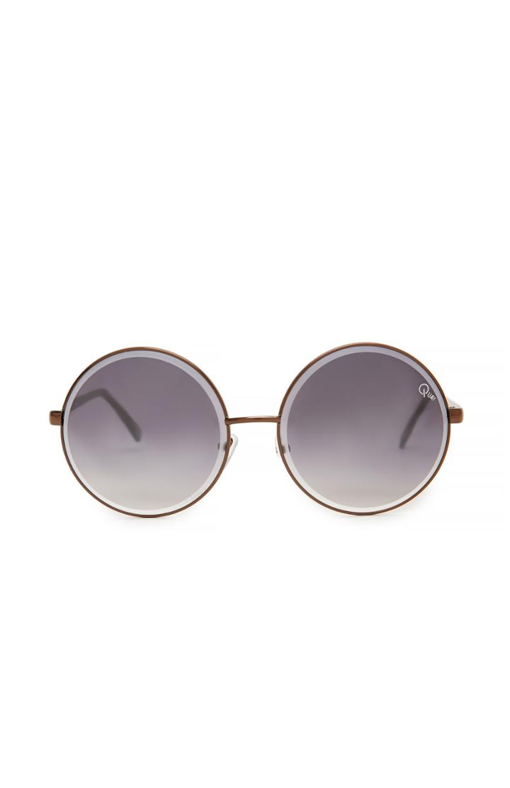 Dailylook Quay Round Lens Sunglasses In Copper At Dailylook