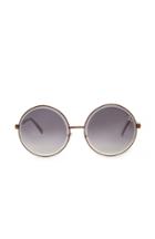 Dailylook Quay Round Lens Sunglasses In Copper At Dailylook