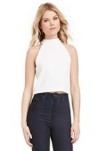 Dailylook J.o.a Halter Top In White M At Dailylook