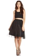 Dailylook Dailylook Andy Walsh Tulle Skirt In Black Xs - L At Dailylook