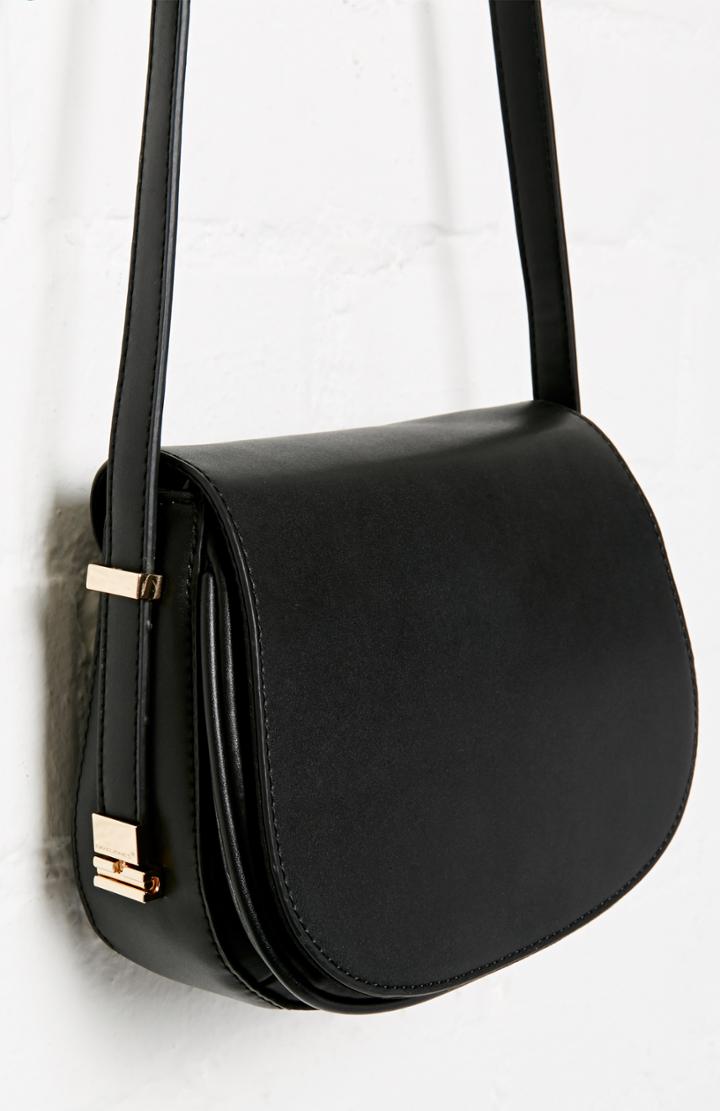Dailylook Destiny Vegan Leather Crossbody Bag In Black At Dailylook