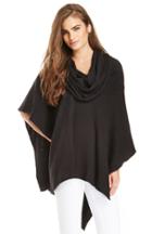 Dailylook Cowl Neck Knit Poncho In Black One Size At Dailylook