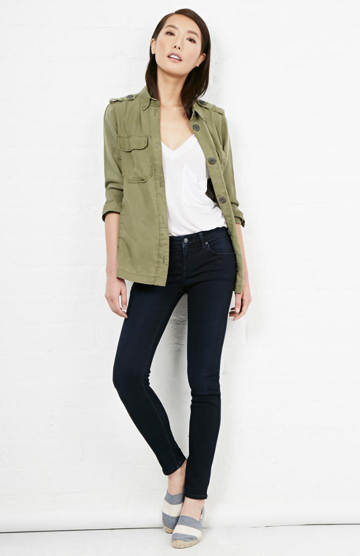 Dailylook Genetic Denim Shya Super Soft Cigarette Skinny Jeans In Navy 24 - 30 At Dailylook