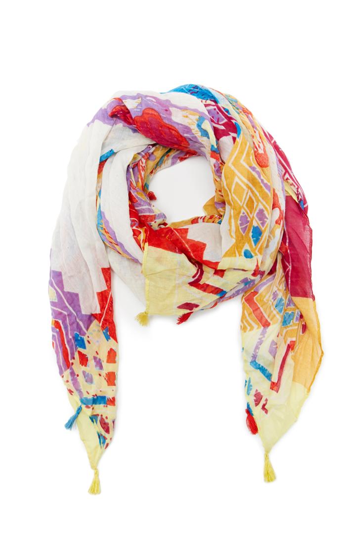 Dailylook Spun By Subtle Luxury Gypsy Summer Scarf In Multi-colored At Dailylook