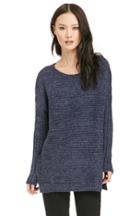 Dailylook Gyllenhaal Ribbed Pullover Sweater In Blue S/m - L/xl At Dailylook