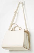 Dailylook Canvas Chic Structured Tote In Ivory At Dailylook