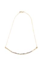 Dailylook Five And Two Phoebe Necklace Gold Plated Choker In Gray At Dailylook