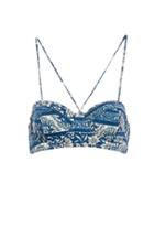 Dailylook Somedays Lovin Indigo Wind Cross Back Bikini Top In Multi-colored Xs - L At Dailylook