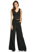 Dailylook Classic Wide Leg Pants In Black Xs - L At Dailylook