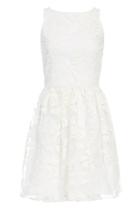 Dailylook Bb Dakota Sibley Leather Applique Dress In White 0 - 6 At Dailylook
