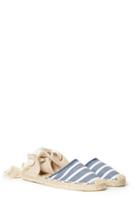 Dailylook Soludos Classic Stripe Sandals In Blue/white 6 - 10 At Dailylook