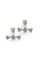 Dailylook House Of Harlow 1960 Engraved Warrior Earring In Silver One Size At Dailylook
