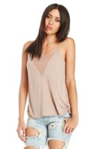 Dailylook Lamade Triangle Cami In Taupe S At Dailylook