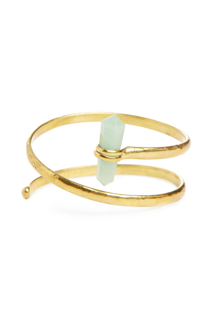 Dailylook Natalie B Little Dreamer Bracelet In Jade At Dailylook