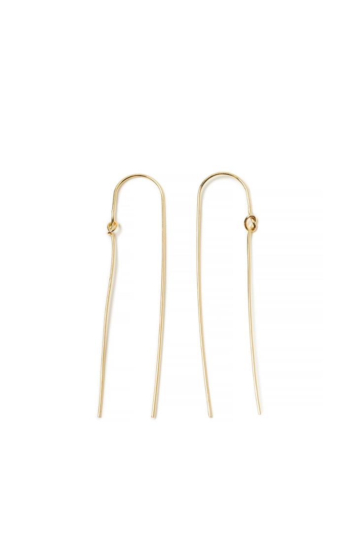 Dailylook Dailylook Dakota Knot Earrings In Gold At Dailylook