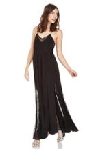Dailylook Bardot Charlotte Lace Maxi Dress In Black Xs - M At Dailylook