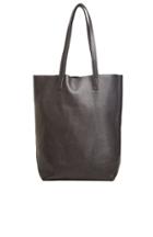 Dailylook Baggu Basic Leather Tote In Black At Dailylook