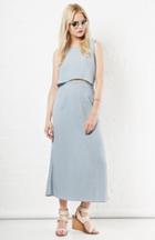 Dailylook Flynn Skye Two For One Dress In Chambray Xs - L At Dailylook