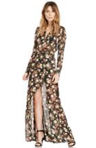 Dailylook Dailylook Sparrow Floral Maxi Dress In Multi-colored Xs - S At Dailylook