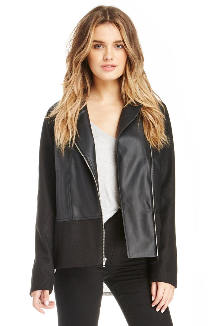 Dailylook Jack By Bb Dakota Acacia Jacket In Black S - M At Dailylook