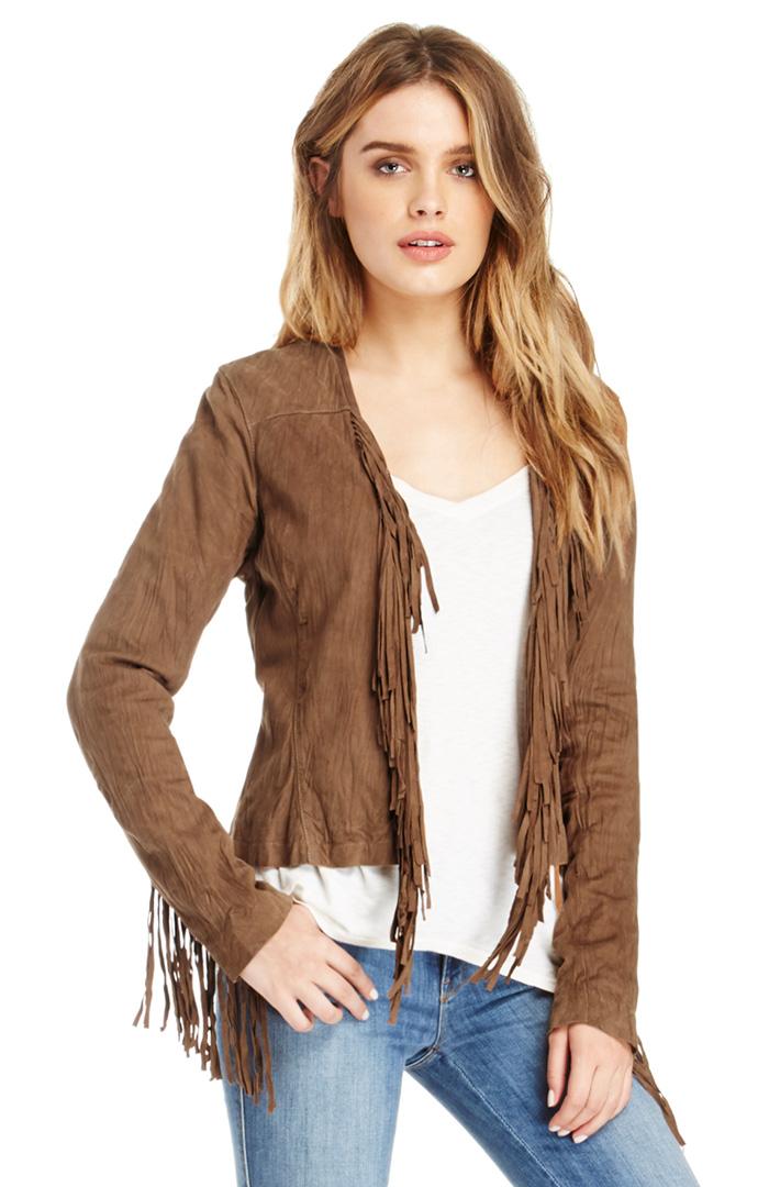 Dailylook Dolce Vita Mandisa Leather Jacket In Camel Xs - S At Dailylook