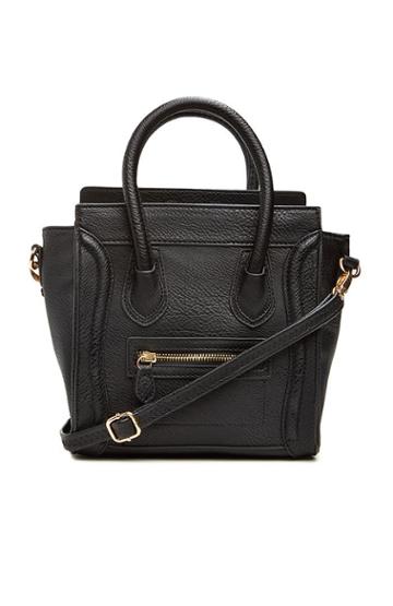 Dailylook Dailylook Mini Structured Handbag In Black
