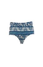 Dailylook Somedays Lovin Indigo Wind Cross Back Bikini Bottom In Multi-colored Xs - L At Dailylook