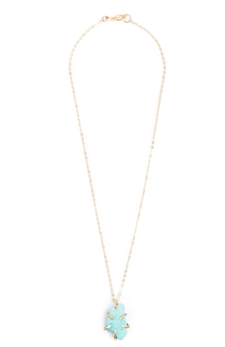 Dailylook Five And Two Petra Necklace In Turquoise At Dailylook