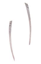 Dailylook Jenny Bird Long Horn Tusk Earrings In Silver At Dailylook