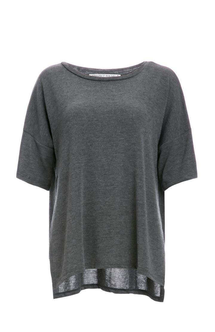 Dailylook Project Social T My Favorite Tee In Charcoal S At Dailylook