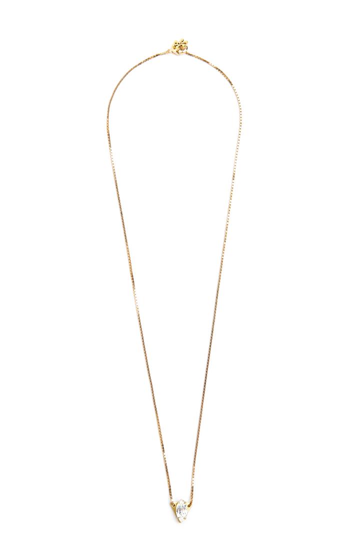 Dailylook Serefina Vintage Deco Rhinestone Delicate Necklace In Clear At Dailylook