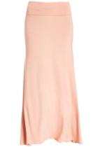 Dailylook Jersey Knit Maxi Skirt In Dusty Rose M - L At Dailylook