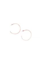 Dailylook Gorjana Arc Hoop Earrings In Rose Gold At Dailylook