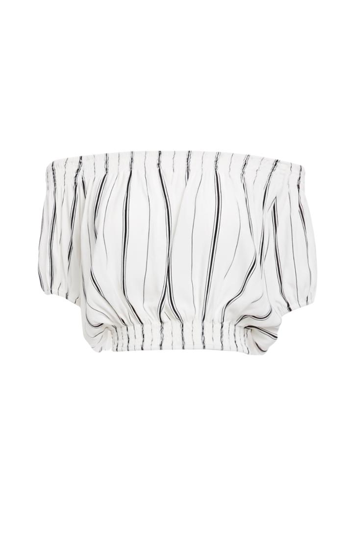 Dailylook Faithfull The Brand Vacay Top In White/black Xs - L At Dailylook