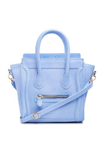 Dailylook Dailylook Mini Structured Handbag In Periwinkle