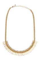 Dailylook Dailylook Sparkling Layered Necklace In Ivory At Dailylook