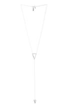Dailylook Natalie B Its Going Down Drop Chain Necklace In Silver At Dailylook
