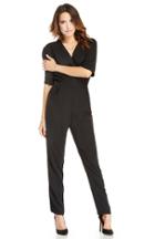 Dailylook Mid Sleeve Structured Jumpsuit In Black S - M At Dailylook