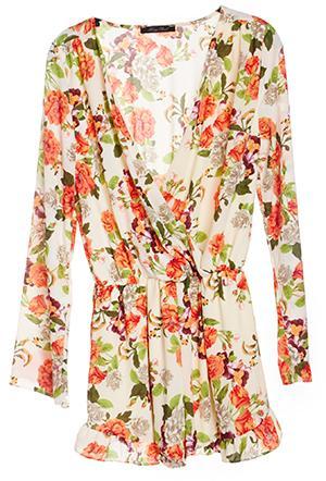 Dailylook Floral Wrap Romper