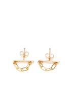 Dailylook Marida Shackles Stud Earrings In Gold At Dailylook