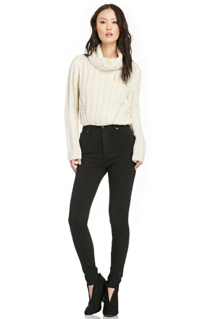Dailylook High Rise Skinny Jeans In Black 26 At Dailylook