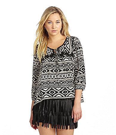 Chelsea & Violet Boho Tribal Top