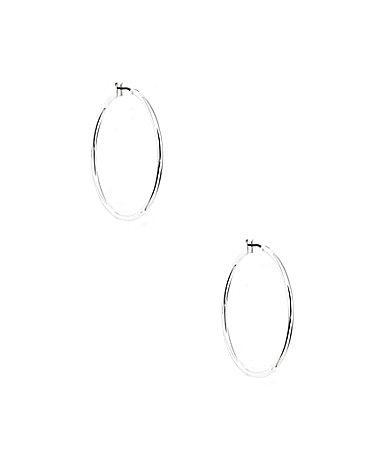 Anne Klein Silver Hoop Earrings