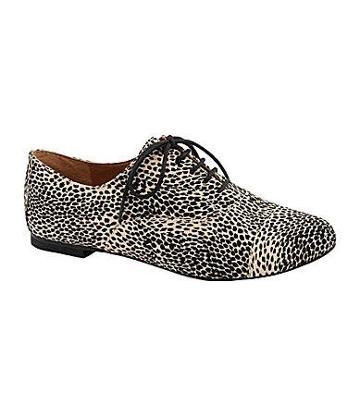 Gb Tom-boy Cheetah-print Oxfords