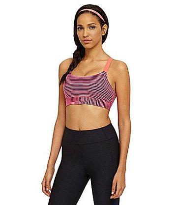 Under Armour Eclipse Striped Sports Bra
