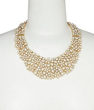 Kate Spade New York Mini Bouquet Pearl Statement Necklace