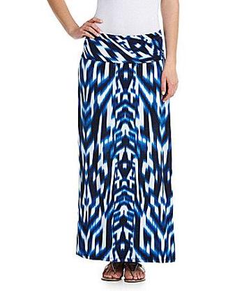 Calvin Klein Abstract Stripe Maxi Skirt