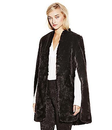Vince Camuto Plush Faux-fur Cape