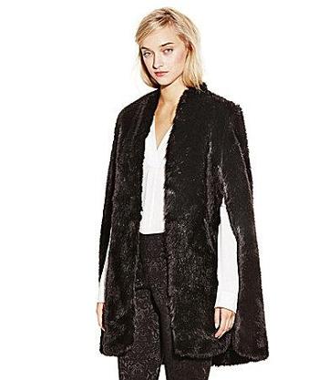 Vince Camuto Plush Faux-fur Cape